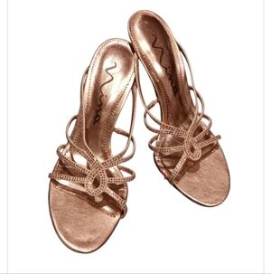 Nina Women's Metallic Strappy Sandals